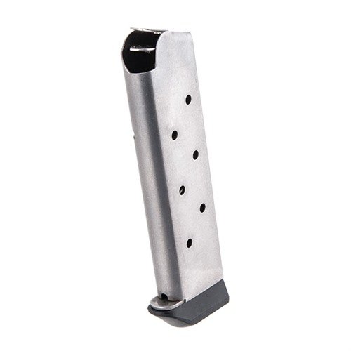 Die 1911 .45 8RD "Shooting Star" Magazine von Chip McCormick bieten eine robuste Edelstahlkonstruktion, 8 Schuss Kapazität und sind perfekt für präzises Schießen.