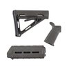 Upgrade dein Gewehr mit dem Magpul MOE Furniture Set! Enthalten sind der MOE Mil-Spec Stock, MOE Carbine Forend und MOE Grip in O.D. Green.