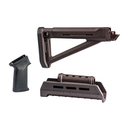 Verbessere deine AK-47 mit dem Magpul MOE Stock Set: ergonomischer Griff, M-LOK Handguard, interne Aufbewahrung und anpassbare Wangenauflagen für optimalen Komfort.