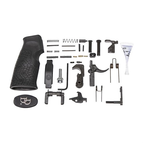 Das AR-15 Lower Parts Kit von Daniel Defense bietet hochwertige MIL-SPEC Teile, die mit vielen Lower Receivers kompatibel sind und eine zuverlässige Montage gewährleisten.