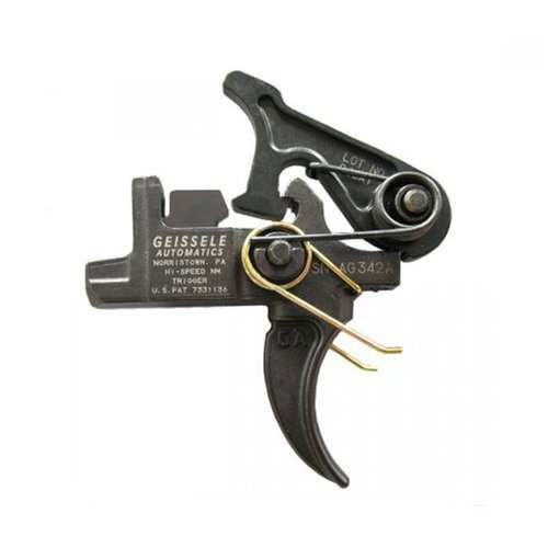 Die Geissele Hi-Speed National Match Trigger bieten eine anpassbare Abzugsgewichtverteilung für maximale Präzision und Robustheit bei Wettkämpfen und taktischen Einsätzen.