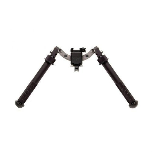 Der 5-H Atlas Bipod ist aus robustem 6061-T6 Aluminium, bietet eine Höhenverstellung von 5-10,2" und hat nicht rotierende Beine für maximale Stabilität.