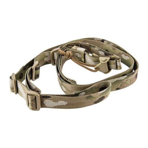 Der V-TAC Sling ist sofort einstellbar, ermöglicht einen schnellen Wechsel zwischen Schulterpositionen und bietet zusätzliche Handfreiheit, ideal für den Einsatz.