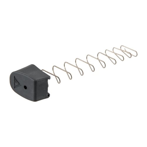 Die MAGAZINE EXTENSION für GLOCK® 43 von TANGODOWN bietet 2 zusätzliche Schuss, eine verbesserte Griffkontrolle und eine langlebige Edelstahlfeder für zuverlässiges Nachladen.