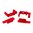 HEXID Farbkennzeichnungssystem Rot, 2er-Pack