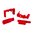 HEXID Farbkennzeichnungssystem Rot, 2er-Pack