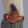 Das Combat Master Holster bietet schnelles Ziehen, sichere Aufbewahrung und effektive Tarnung für deine S&W L Frame 686 mit premium Steerhide und traditionellem Design.