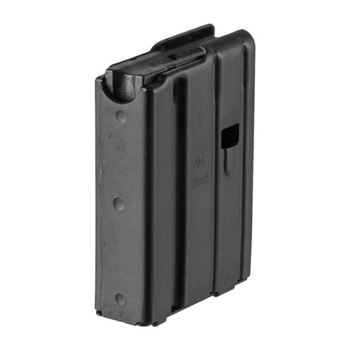 Das AR-15 Magazin im Kaliber 12.7 x 42 mm bietet eine robuste Aluminiumkonstruktion und eine Kapazität von 4 Schuss für zuverlässige Leistung.