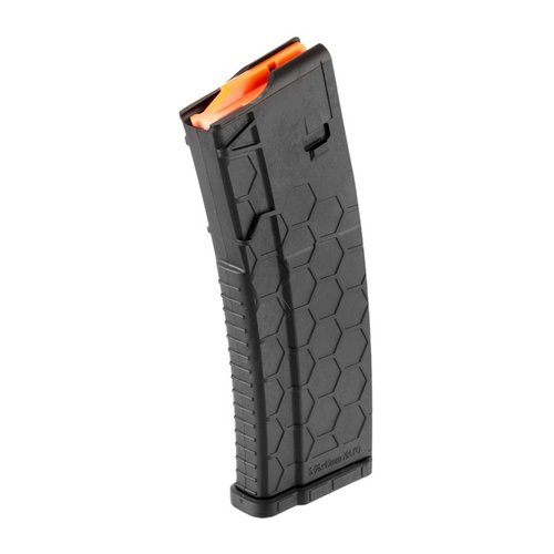 Die Hexmag Series 2 AR-15 Magazine bieten 30 Schuss, eine robuste Bauweise, einfache Reinigung, Anti-Kipp-Follower und sind 100% kompatibel mit SCAR 16 und IWI Tavor.