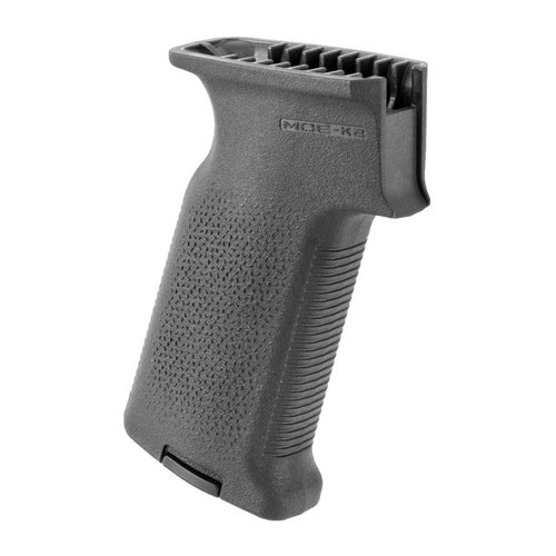 Der MOE-K2 AK Grip bietet einen steileren Griffwinkel für mehr Komfort und Kontrolle, aggressive TSP-Oberfläche und Platz für optionale Storage Cores.