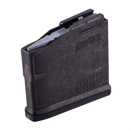 Das PMAG 5 AC L ist ein zuverlässiges Polymer-Magazin für .30-06 mit 5 Schuss, leicht modifizierbar auf 6, ideal für Jagd und Wettbewerb.