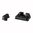 ZEV Visierset – .215 Frontvisier schwarz, COMBAT V3 Hintervisier schwarz
