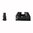 ZEV Visierset – .215 Frontvisier schwarz, COMBAT V3 Hintervisier schwarz