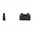 ZEV Visierset, .300 Black Vordervisier, Co‑Witness schwarzes Hintervisier