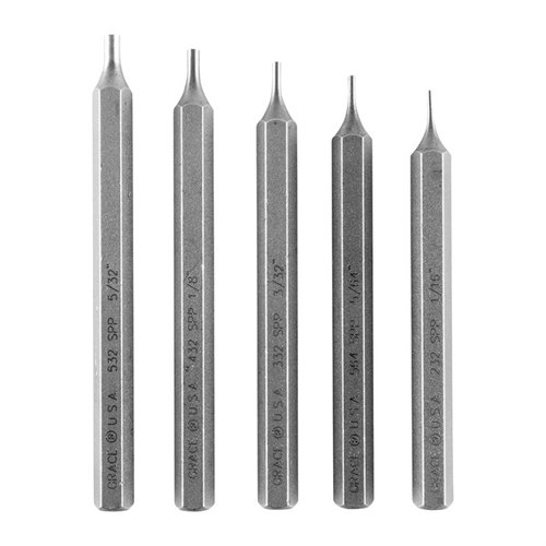 Das Grace USA Short Pin Punch Set bietet präzise, langlebige Werkzeuge aus hochlegiertem Stahl, ideal für detailreiche Arbeiten und stabil durch das hexagonale Design.
