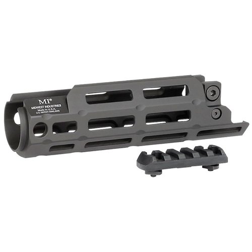 Upgrade deine MP5M mit dem robusten HK MP5M Drop-In Handguard aus 6061 Aluminium, 15 M-LOK-Punkten und zwei Schnellwechsel-Sling-Ösen.