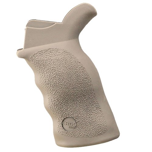 Der AR-15/AR-10 ERGO Tactical Deluxe Grip bietet eine verbesserte Ergonomie mit ausgeprägtem Palmenschwung, rutschfestem SureGrip® und ist ideal für große Hände.