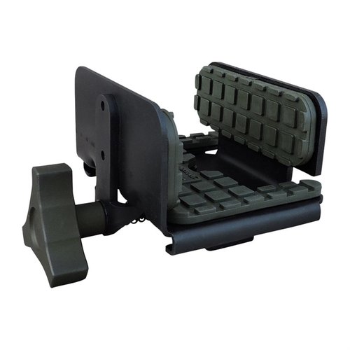 Der PIG Saddle von SHADOWTECH bietet dir eine stabile Unterstützung, die einfach an jedem Tripod montierbar ist, um präzise Schüsse zu ermöglichen.