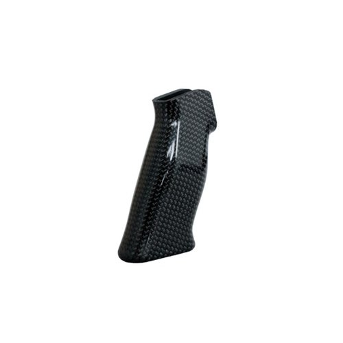 Der AR-15 Carbon Black Pistol Grip bietet ein leichtes Design, hervorragende Ergonomie, passt zu verschiedenen Handgrößen und sorgt für konstanten Halt und Kontrolle.