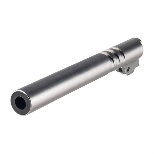 Entdecke den 1911 6" Government Barrel von Fusion Firearms: Ultra Match Grade, aus 416R Edelstahl, präzise gefertigt für optimale Genauigkeit und individuelle Anpassungen.