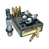 Das Redding PREMIUM DELUXE DIE SET für 224 Valkyrie bietet präzises Nachladen mit einem Carbide Size Button und einem Bullet Micrometer für einfache Anpassungen.