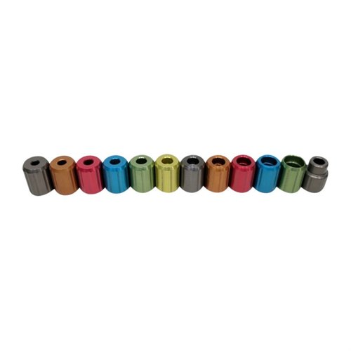 Der AREA 419 Interchangeable Funnel Head bietet präzise, kaliberspezifische Köpfe für schnelles, statikfreies Nachladen ohne Verschütten.