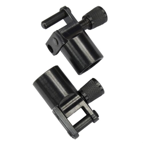 Mit dem Grovtec Push Button Base To Stud Adaptor kannst du ganz einfach einen Sling mit Push Button Swivels an nahezu jedem Gewehr anbringen!