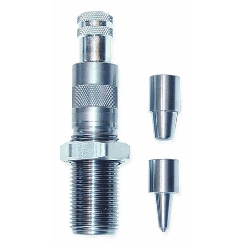 Die Lee Universal Case Expanding Die flare den Hülsenmund sanft, um gegossene Geschosse ohne Abplatzen aufzunehmen. Inklusive Nackenstöpsel für .22 bis .45 Kaliber.