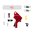 S&W M&P M2.0 rotes Flat-Face Forward-Set Abzugsset