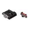 Die LPA Adjustable Sights für Glock bieten eine klare Sicht mit einem leuchtend roten Fiber-Optik-Front und einem tiefen, schwarzen Rear Sight für präzises Zielen.