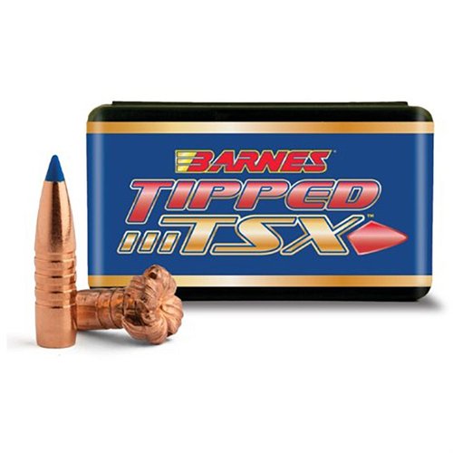 Die BARNES Tipped TSX Geschosse bieten herausragende Genauigkeit, nahezu 100% Gewichtserhalt und schnelle Expansion dank der optimierten Polymer-Spitze.