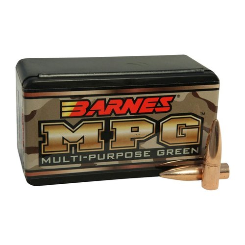 Die Barnes MPG 30 Kaliber (0.308") Geschosse sind bleifrei, extrem präzise und bieten explosive Fragmentierung – ideal für Wettkämpfe, Varmint-Jagd und Selbstverteidigung.