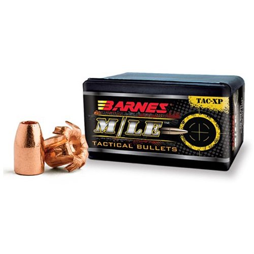 Die BARNES TAC-XP 357 Magnum Geschosse sind 100% kupferhaltig, ideal für Selbstverteidigung und bleiben auch nach Hindernissen präzise und schwer.
