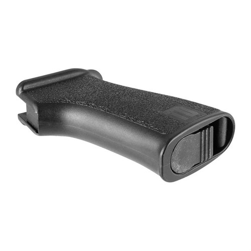 Der TangoDown BG-AK Griff bietet ergonomisches Design, aggressive Texturierung und einen wetterfesten Stauraum für Ersatzteile oder Batterien.
