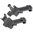 AR-15 Combat-Rifle Offset-Visier-Set, schwarz