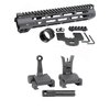 Die AR-15 Slim Line Handguards mit Flip-Up Combat Sights bieten M-LOK-Anschlusspunkte, eine durchgehende Picatinny-Schiene und einfach zu bedienende A2-Visiere.