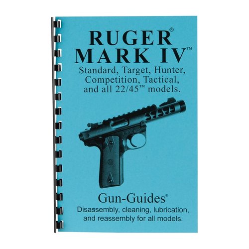 Der RUGER® Mark IV® Assembly and Disassembly Guide bietet dir eine einfache Anleitung zur Zerlegung, Reinigung und Montage aller Modelle mit 69 hochauflösenden Bildern.