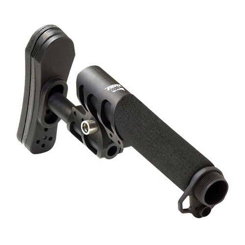 Das ZULU 2.0 Adjustable Stock von ODIN Works bietet dir eine gepolsterte Buffer Tube und eine Rückplatte für eine sofort einsatzbereite Lösung für deine Gewehre.