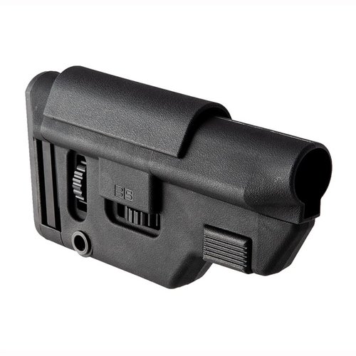 Der B5 Systems Collapsible Precision Stock bietet eine anpassbare Lösung für präzises Schießen mit einer stabilen Montage und vielseitigen Befestigungsmöglichkeiten.