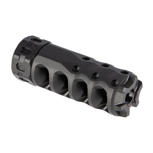 Der AR-15 Hypertap Mündungsbremse bietet über 70% Rückstoßreduzierung, hervorragende Genauigkeit, null Flash, und eine robuste, leichte Bauweise – 100% Made in USA.