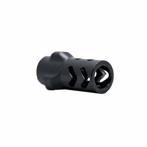 Der 9MM 3-Lug Adapter Dual Chevron Muzzle Brake ermöglicht dir eine schnelle Befestigung von Schalldämpfern und verbessert gleichzeitig Rückstoß- und Blitzmanagement.