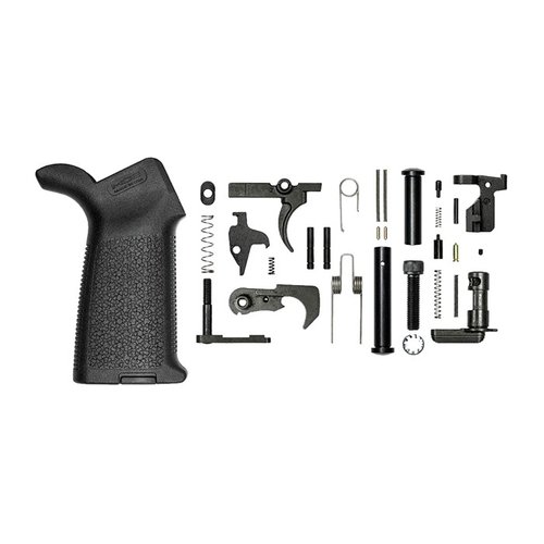 Das AR 308 M5 Lower Parts Kit von Aero Precision bietet dir hochwertige Teile und einen Magpul MOE Grip für dein .308 Gewehrbauprojekt.