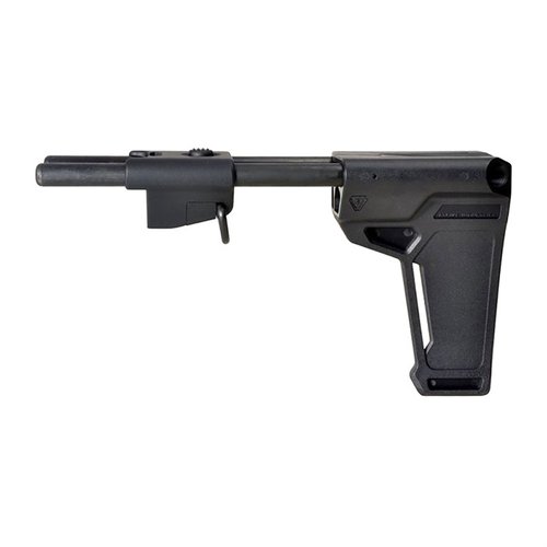 Verbessere die Ergonomie und Funktionalität deiner Pistole mit dem kompakten STABILIZER für SIG MPX/MCX von STRIKE INDUSTRIES, der mit bestehenden Receiver Cuts arbeitet.