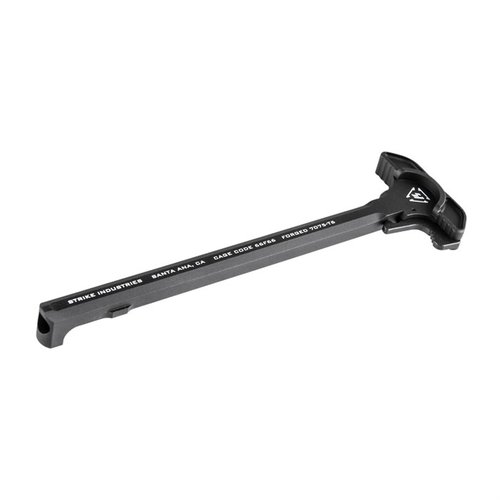 Der ARCH Charging Handle von Strike Industries ist aus T-6 7075 gefertigt, bietet eine ergonomische Form und sorgt für einen reibungslosen, langlebigen Betrieb.