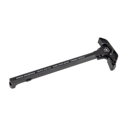 Der ARCH-EL Charging Handle von Strike Industries bietet eine langlebige, ergonomische Bauweise mit einem größeren Aluminium-Latch für reibungsloses Laden unter schwierigen Bedingungen.