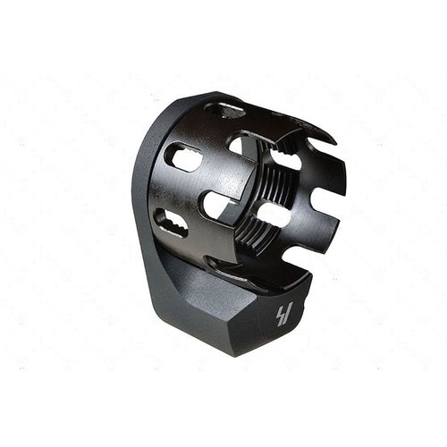 Der AR Receiver Enhanced Castle Nut mit Extended QD Endplate bietet verbesserte Ästhetik, mehr Unterstützung für die Receiver-Extension und komfortable Sling-Nutzung.