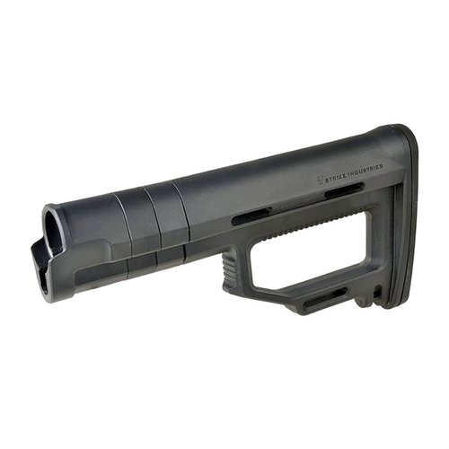 Der Strike Industries Modular Fixed Stock vereint die Vielseitigkeit eines verstellbaren Stocks mit der Robustheit und Ergonomie eines festen Stocks.