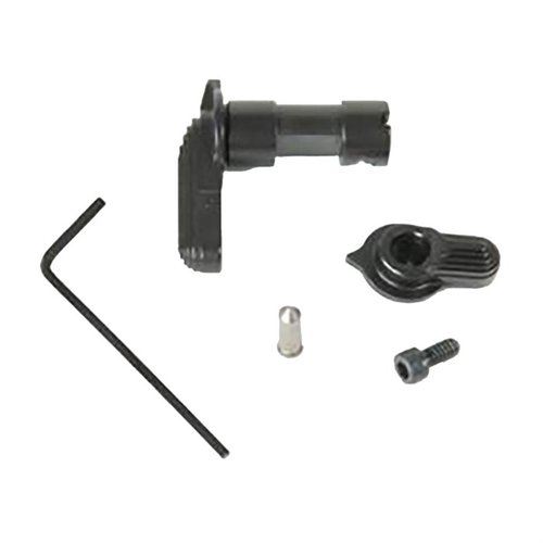 Der Geissele Posi-Lock Ambidextrous Safety bietet ein sicheres, taktiles Gefühl beim Einrasten, ist beidhändig bedienbar und aus robustem 400 Series Edelstahl gefertigt.