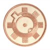 AR15.COM 2,5" Bolt Face Logo Patch TAN