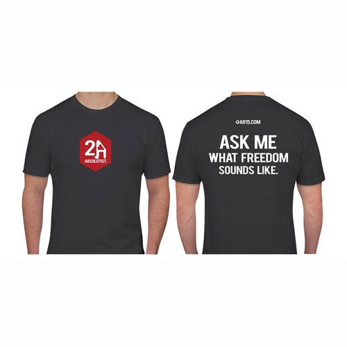 Zeige deine Unterstützung für die AR-15 Plattform mit dem 2A Absolutist T-Shirt aus 100% Baumwolle in Heavy Metal Gray – bequem und stylisch!